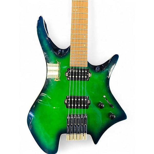 Used Bullfighter DWT Green Solid Body Electric Guitar