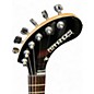 Used Fernandes Nomad Deluxe Black and Yellow Flames Solid Body Electric Guitar