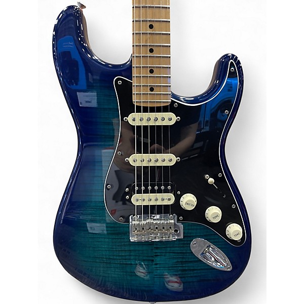 Used Fender Player II Stratocaster HSS Blue Burst Solid Body Electric Guitar