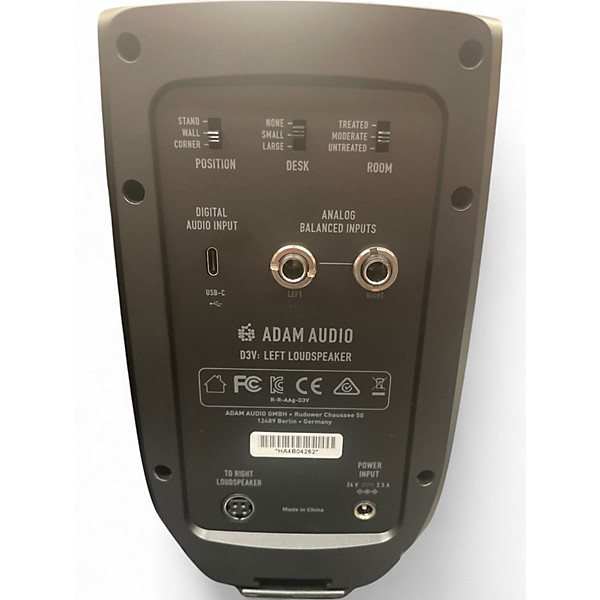 Used ADAM Audio D3V STUDO MONITORS  Powered Monitor