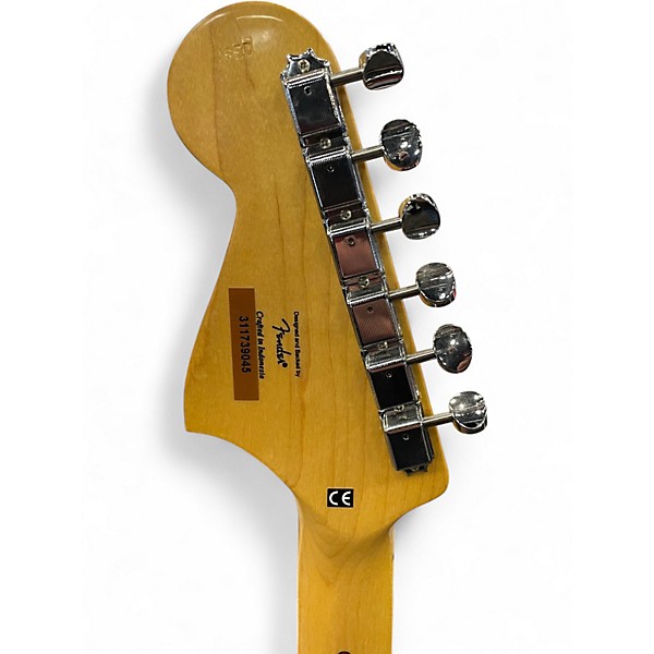 Used Squier Vintage Modified Bass VI 2 Tone Sunburst Electric Bass Guitar
