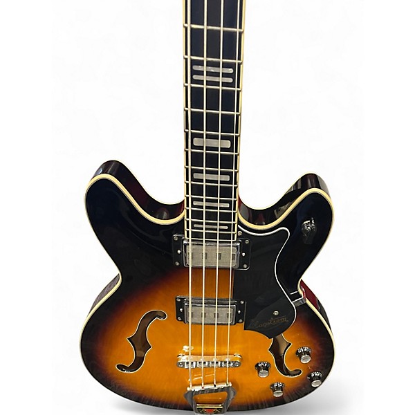 Used Hagstrom BASS 2 Tone Sunburst Electric Bass Guitar