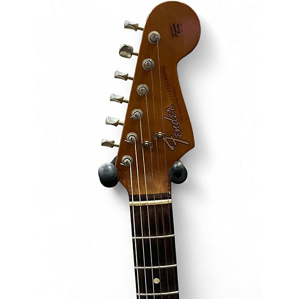 Used Fender GC EXCLUSIVE DOUBLE BOUND JOURNYMAN CUSTOM SHOP STRATOCASTER 3 Tone Sunburst Solid Body Electric Guitar