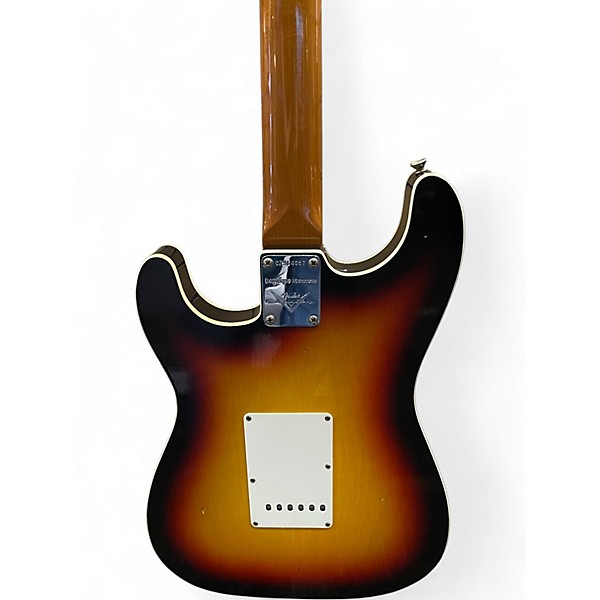 Used Fender GC EXCLUSIVE DOUBLE BOUND JOURNYMAN CUSTOM SHOP STRATOCASTER 3 Tone Sunburst Solid Body Electric Guitar