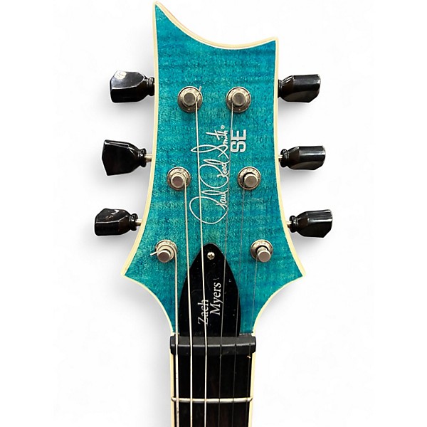 Used PRS Zach Myers Signature SE Blue Solid Body Electric Guitar
