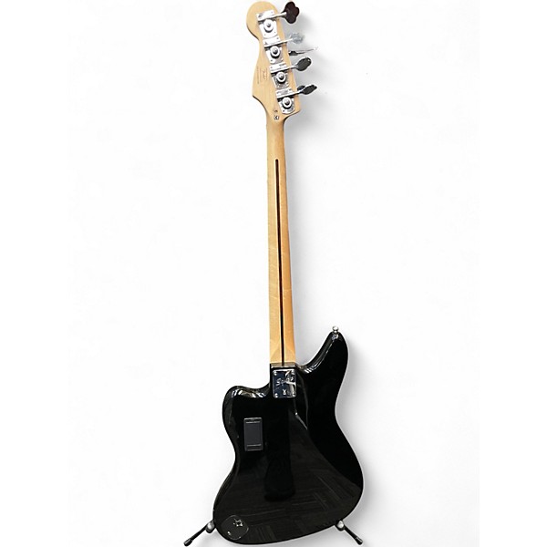Used Squier Jaguar Bass Black Electric Bass Guitar