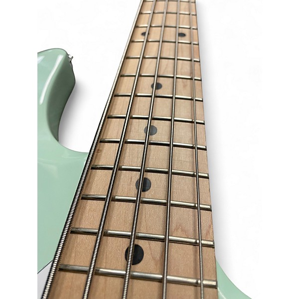 Used Sterling by Music Man Ray5 5 String Seafoam Green Electric Bass Guitar