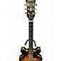 Used Epiphone Dot Deluxe Flametop 2 Tone Sunburst Hollow Body Electric Guitar thumbnail