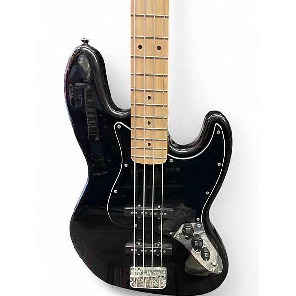 Used Squier Affinity Jazz Bass Black Electric Bass Guitar