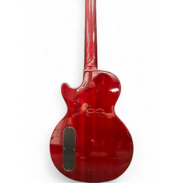 Used Epiphone Les Paul Bass Trans Red Electric Bass Guitar