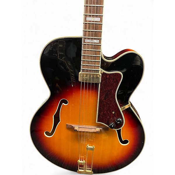 Used 2007 Epiphone EMPEROR VC 2 Color Sunburst Hollow Body Electric Guitar