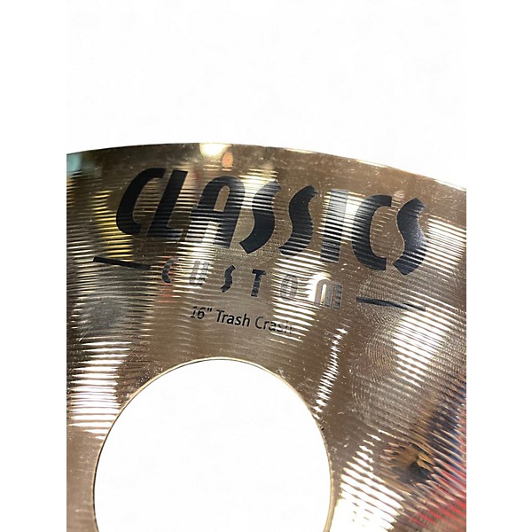 Used MEINL 16in Classic Custom Trash Crash Brilliant Cymbal