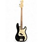 Used Squier P-Bass Black and White Electric Bass Guitar thumbnail