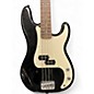 Used Squier P-Bass Black and White Electric Bass Guitar