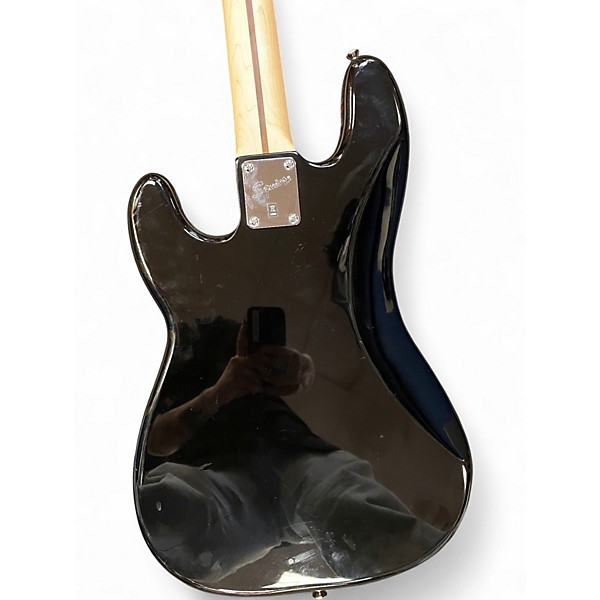 Used Squier P-Bass Black and White Electric Bass Guitar