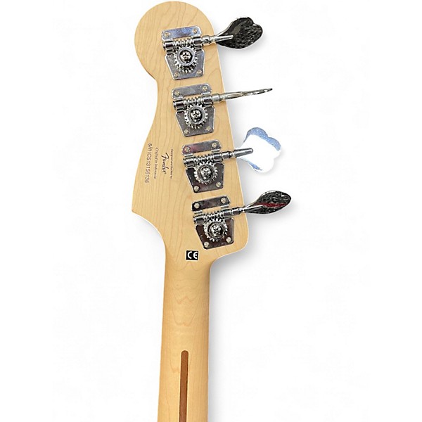 Used Squier P-Bass Black and White Electric Bass Guitar