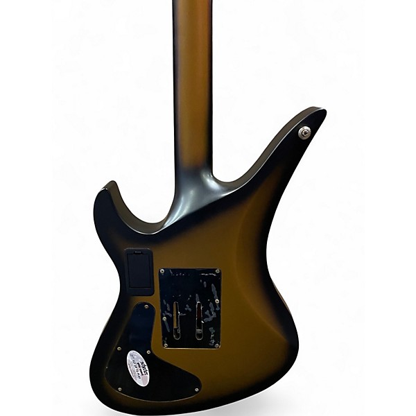 Used 2023 Schecter Guitar Research Synyster Gates Signature Custom S Black and Gold Solid Body Electric Guitar