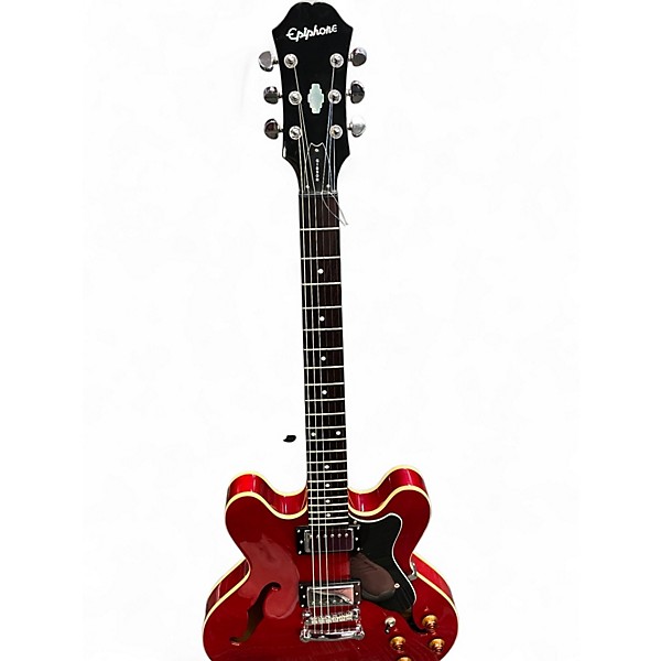 Used Epiphone ES335 Red Hollow Body Electric Guitar