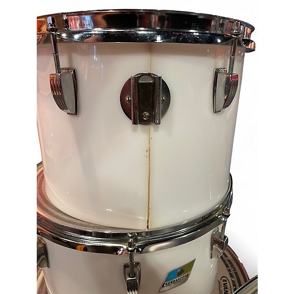 Vintage 1970s Ludwig 6 Piece Power Factory White Drum Kit