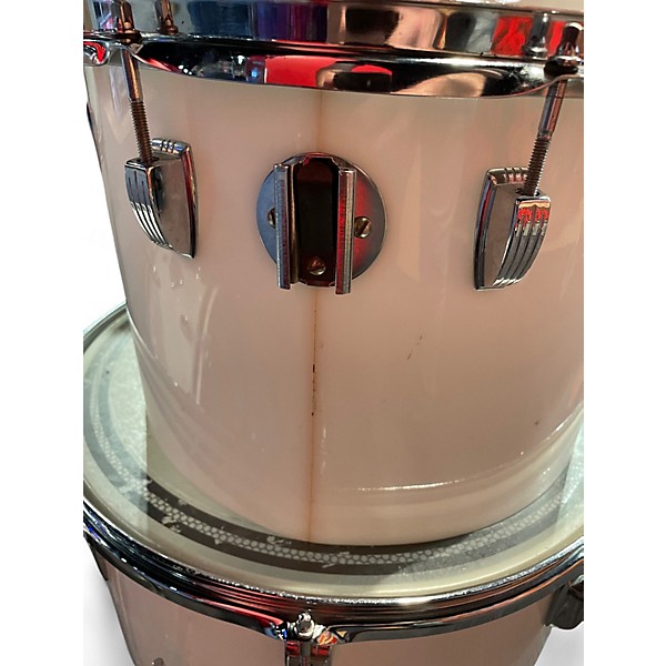 Vintage 1970s Ludwig 6 Piece Power Factory White Drum Kit