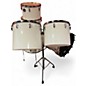 Vintage 1970s Ludwig 6 Piece Power Factory White Drum Kit