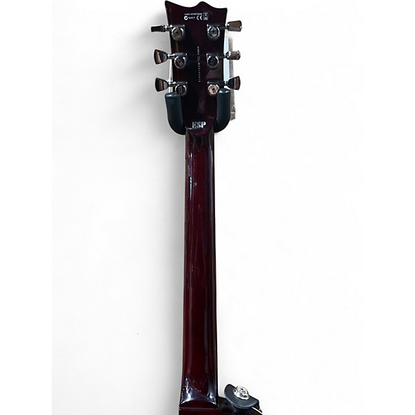 Used ESP LTD EC1000 Trans Crimson Red Solid Body Electric Guitar