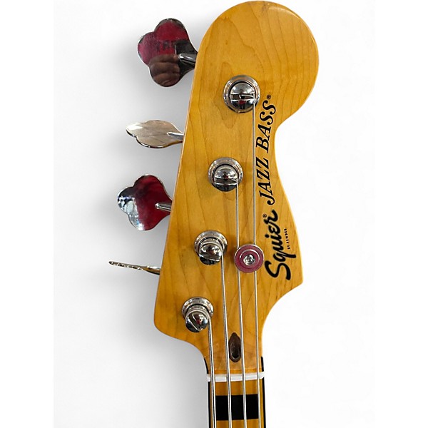 Used Squier Classic Vibe 70s Jazz Bass Black Electric Bass Guitar
