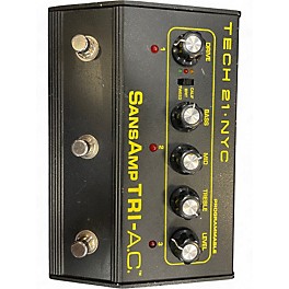 Used Tech 21 SansAmp Tri AC Distortion Effect Pedal