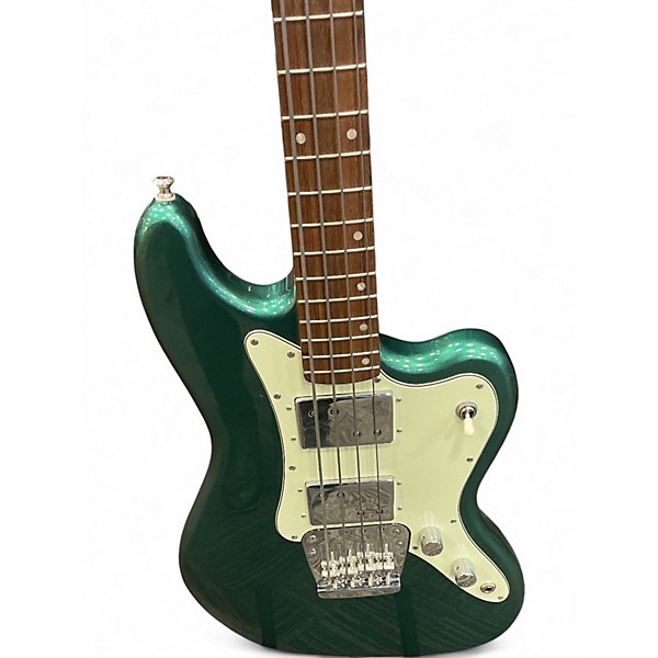 Used Squier Paranormal Rascal Sherwood Green Electric Bass Guitar