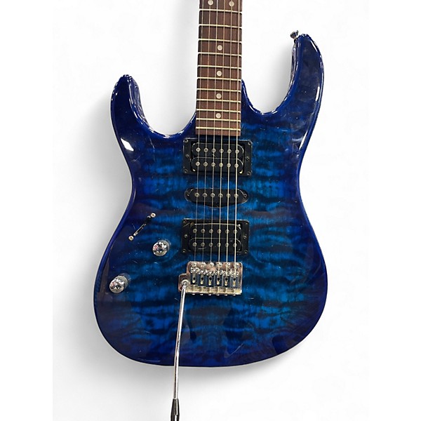 Used Ibanez Gio Ax Left Handed Blue Burst Electric Guitar