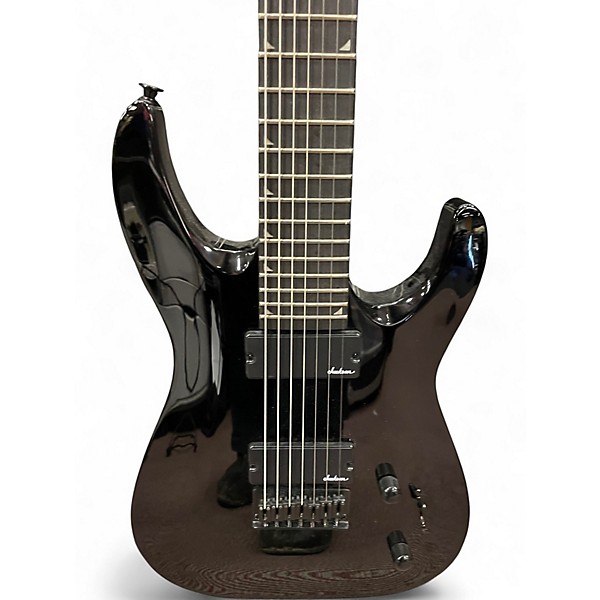 Used Jackson JS22-7 Dinky 7 String Black Solid Body Electric Guitar