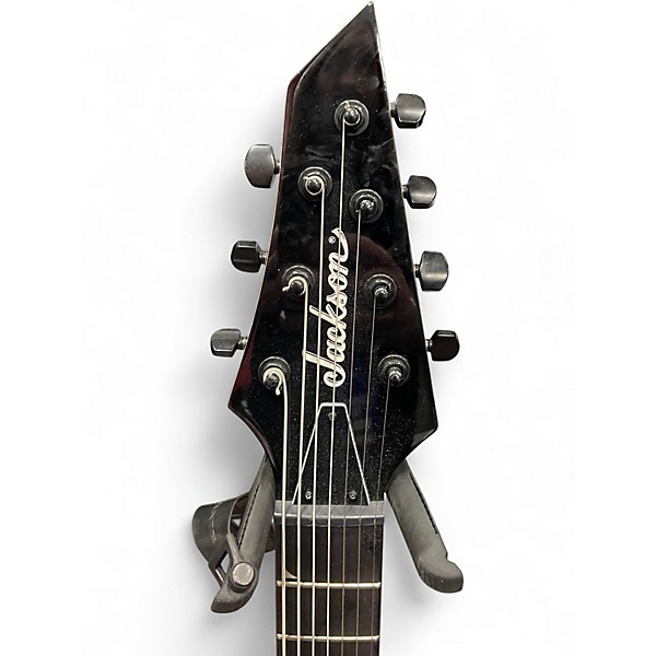 Used Jackson JS22-7 Dinky 7 String Black Solid Body Electric Guitar