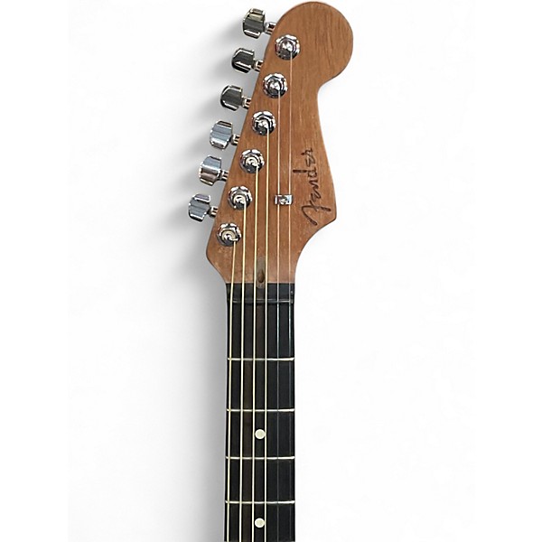 Used Fender American Acoustasonic Jazzmaster 2 Tone Sunburst Acoustic Electric Guitar