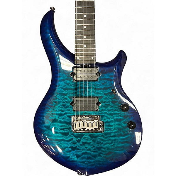 Used Sterling by Music Man MAJ200X John Petrucci Cerulean Paradise Solid Body Electric Guitar