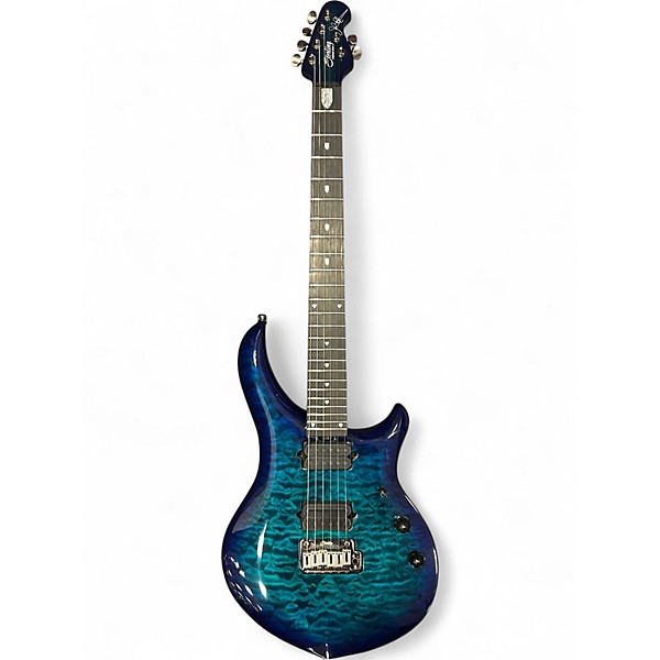 Used Sterling by Music Man MAJ200X John Petrucci Cerulean Paradise Solid Body Electric Guitar