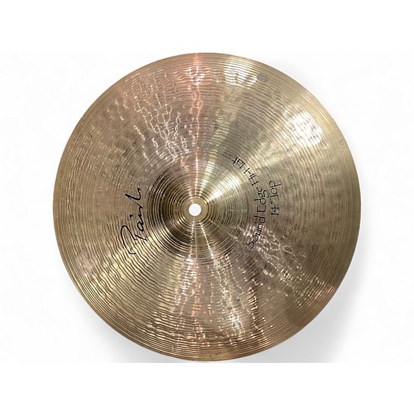 Used Paiste 14in Signature Hi Hats Sound Edge Top and Power Bottom Cymbal