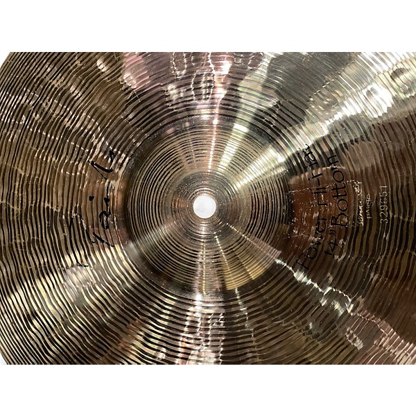 Used Paiste 14in Signature Hi Hats Sound Edge Top and Power Bottom Cymbal