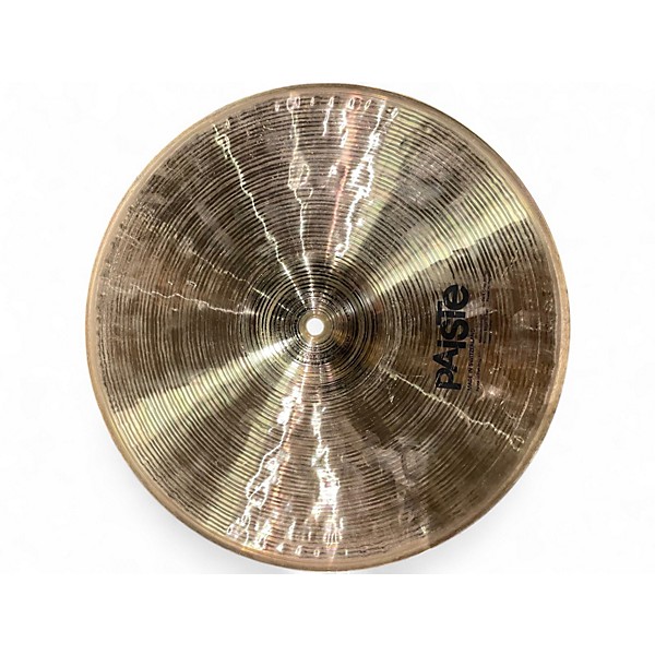 Used Paiste 14in Signature Hi Hats Sound Edge Top and Power Bottom Cymbal