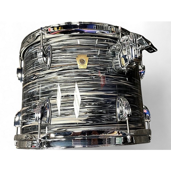 Used Ludwig 4 Piece Classic Maple Mod Black Oyster Pearl Drum Kit
