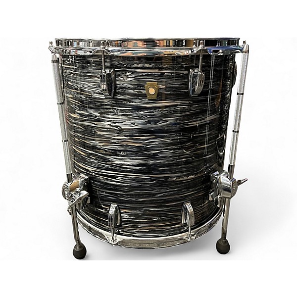Used Ludwig 4 Piece Classic Maple Mod Black Oyster Pearl Drum Kit