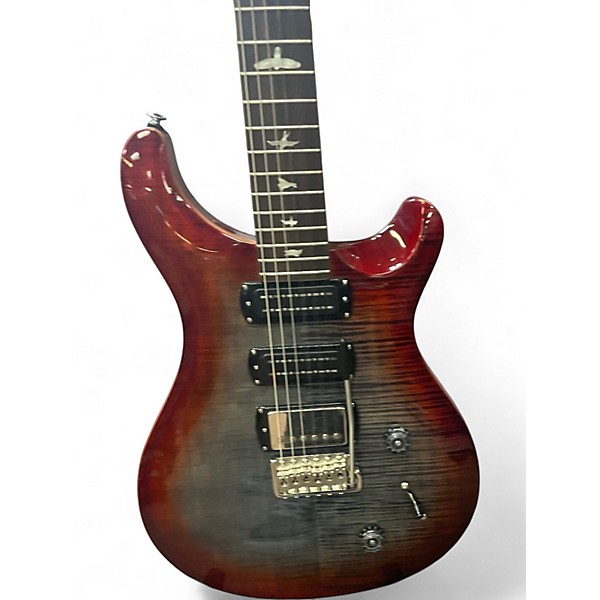 Used Prs  SE Studio Charcoal Cherry Burst Solid Body Electric Guitar