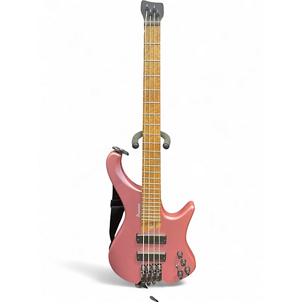 Used Ibanez EHB1000S Pink Electric Bass Guitar
