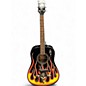 Used Dean BM Player Flame Acoustic Guitar thumbnail