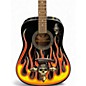 Used Dean BM Player Flame Acoustic Guitar