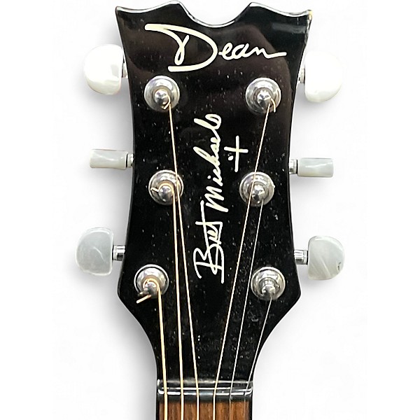 Used Dean BM Player Flame Acoustic Guitar