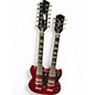 Used Cozart DOUBLE NECK SG Red Solid Body Electric Guitar thumbnail