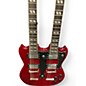 Used Cozart DOUBLE NECK SG Red Solid Body Electric Guitar