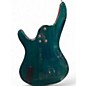 Used Samick BASS GUITAR TRANSPARENT GREEN Electric Bass Guitar