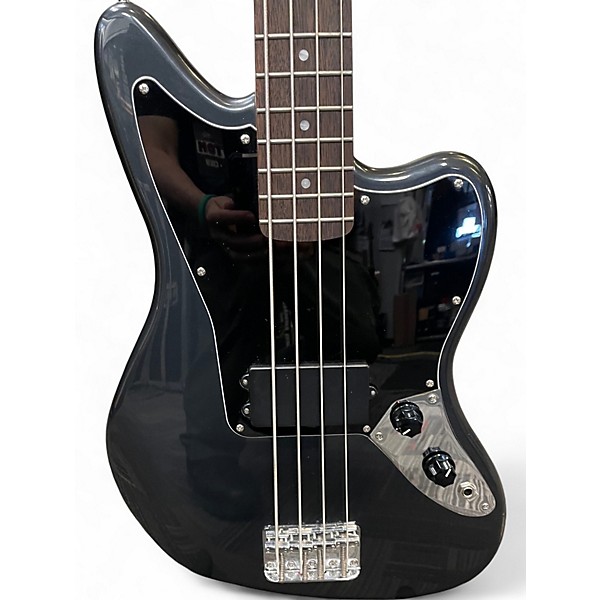 Used Squier AFFINITY JAGUAR BASS CHARCOAL FROST METALLIC Electric Bass Guitar