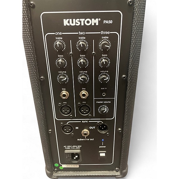 Used Kustom pa50 Powered Speaker